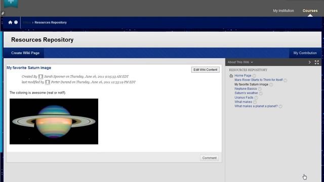 16-How to Create and Edit Wikis Pages