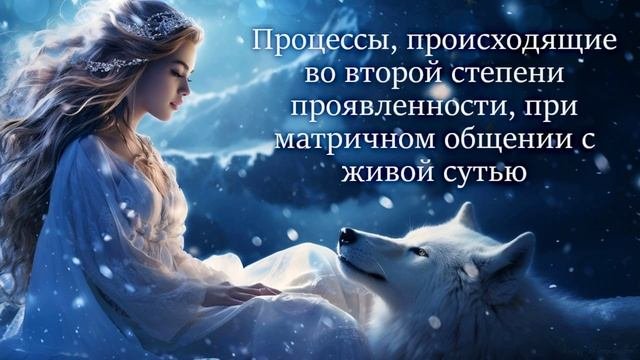 Процессы, происходящие во второй степени проявленности