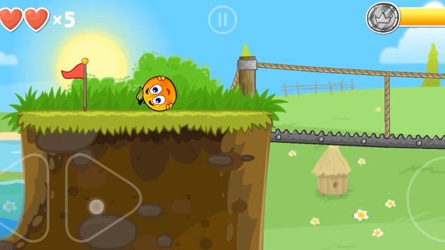 Red Ball 4 Зелёные холмы 5 уровень