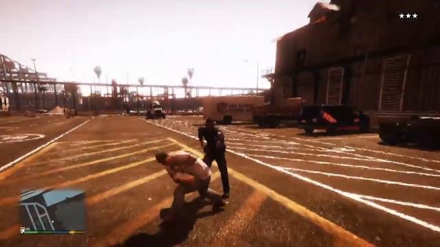 GTA 5 Trevor Superman punch! Trevor kills a cop with a Superman punch смотреть онлайн