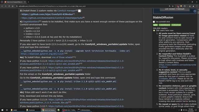 Install Sageattention and Triton on windows inside ComfyUI with Hunyuan Video смотреть онлайн