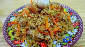 Плов из свинины в сковороде