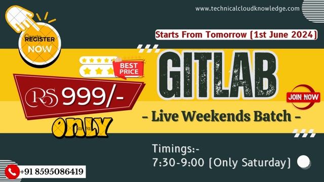 GitLab CI CD Live Weekends Training for Beginners | Join GitLab Live Masterclass With Shikha Sharma