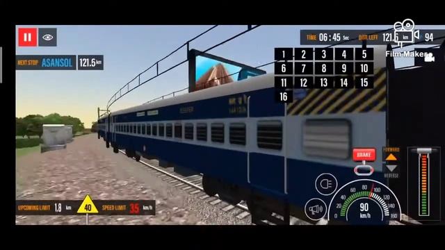 Black Diamond Express 22387 | Howrah to Asansol | Indian Train Simulator 18 смотреть онлайн