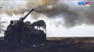 Расчеты "Гиацинт С" наносят огневое поражение противнику на Белгородском направлении