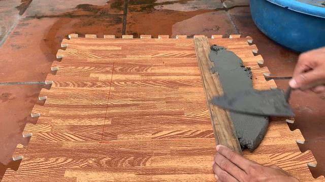 Картина из цемента НА ДАЧУ