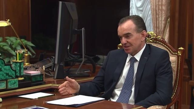 Вениамин Кондратьев  доложил Владимиру Путину о развитии самбо на Кубани