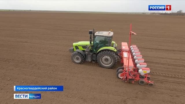 Из-за аномального потепления в Крыму раньше срока стартовал сев подсолнечника