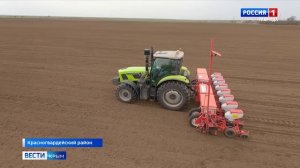 Из-за аномального потепления в Крыму раньше срока стартовал сев подсолнечника