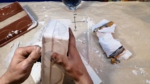 Кашпо из гипса своими руками||Planters with your own hands