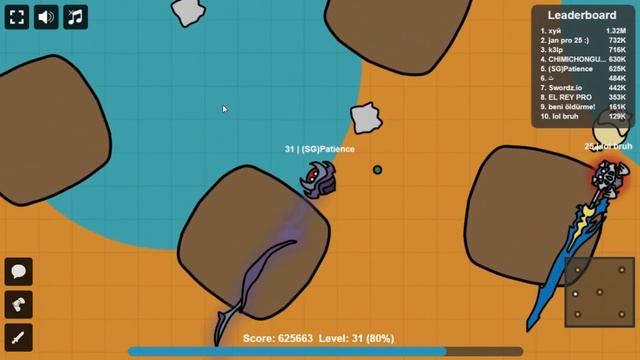 Swordz.io Max Lvl (34/34) 1.5 million score PVP | Patience смотреть онлайн