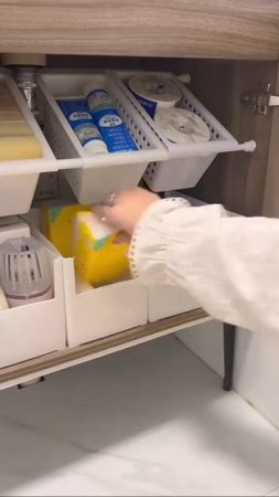 Идея для хранения под раковиной