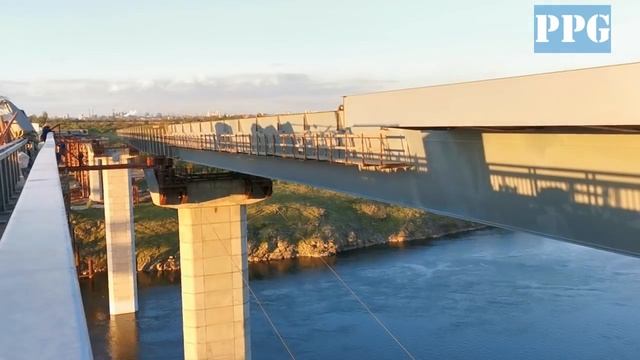 ЗАПОРОЖСКИЙ МОСТ, Общий обзор строительства 11.05.2021г. ЗАПОРІЗЬКІЙ МІСТ, Огляд будівництва.