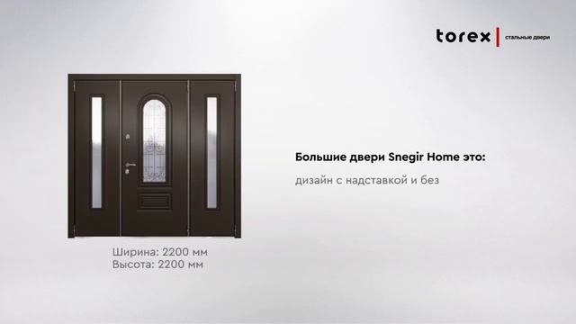 Большая дверь в частный дом размерный ряд