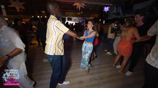 Olu Kongi  Irina - salsa social dancing  Croatian Summer Salsa Festival 2022 Rovinj