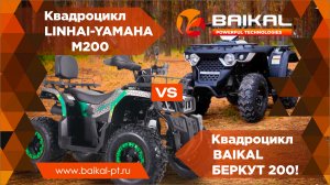 Битва квадроциклов: BAIKAL БЕРКУТ 200 vs LINHAI-YAMAHA M200