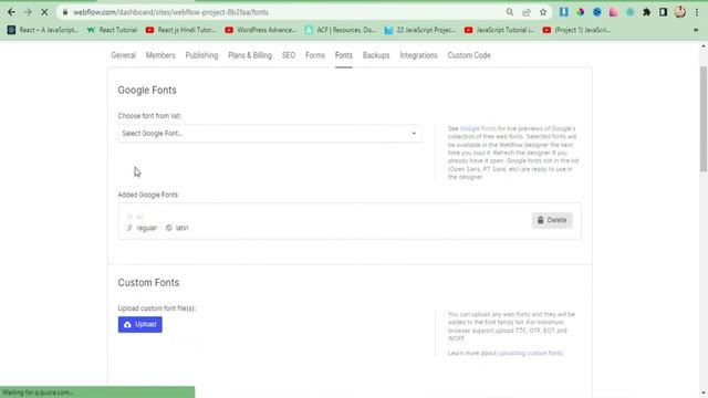 How To Add Custom Fonts in Webflow | Webflow Custom Font | Webflow