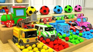 Песня Паровозик Ту Ту - Волшебные футбольные мячи - Песенки для детей