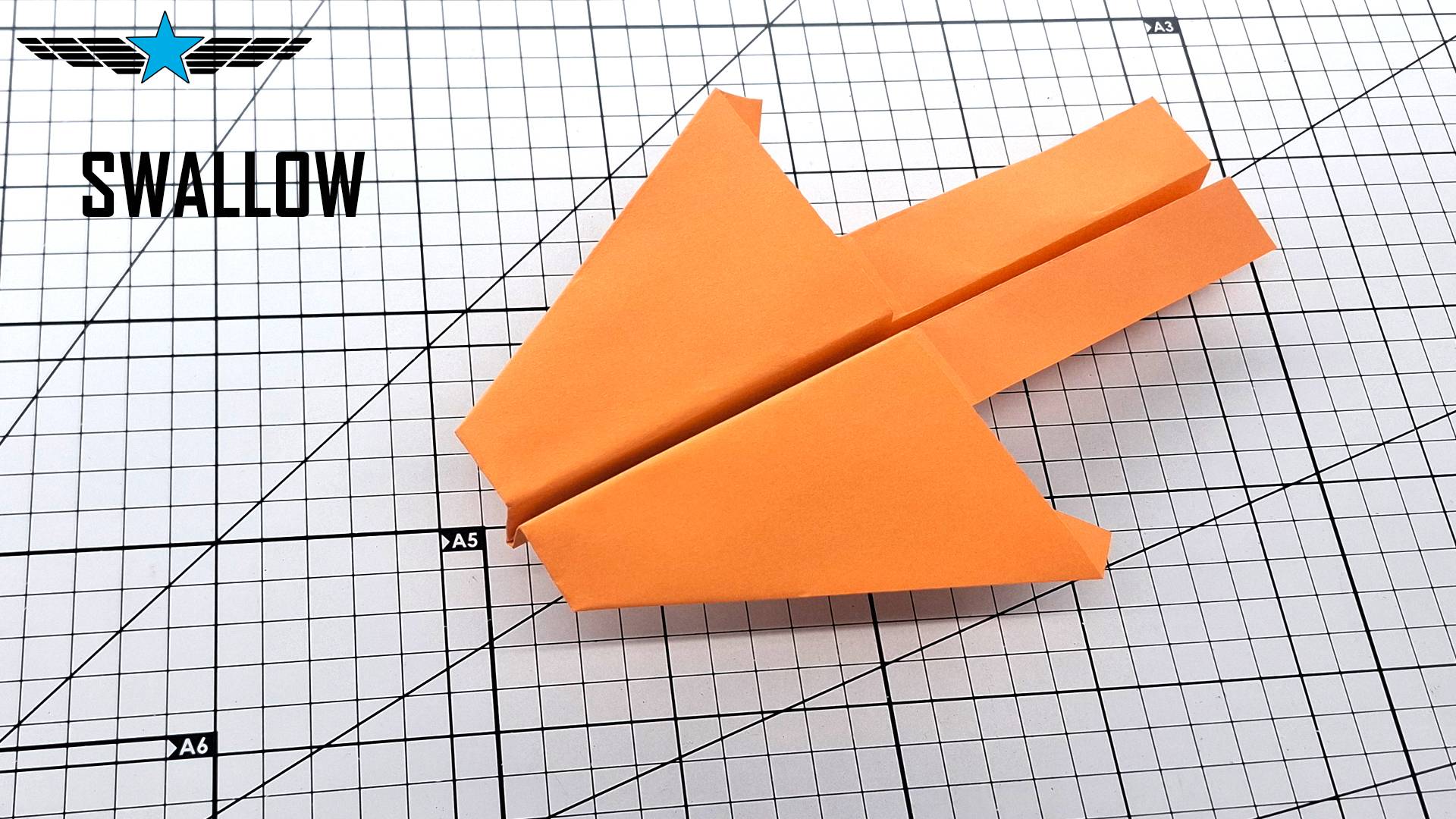 Оригами Ласточка бумажный самолет - легкий и быстрый бумажный самолет A4! смотреть онлайн
