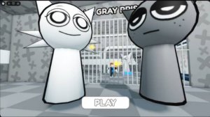 WENDA ПРОТИВ GRAY СПРУНКИ(SPRUNKI) PRISON RUN! Obby в РОБЛОКС