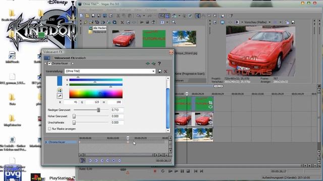 Sony Vegas Chroma Keying/Masken(green screen effekt) смотреть онлайн