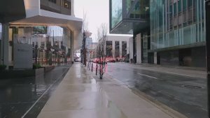 🇨🇦 ⛈️⛈️⛈️ Сильный дождь в центре Ванкувера, Британская Колумбия, Канада. Расслабляющая прогулка