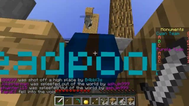 Minecraft WallsMC Server Team PVP Capture Obsidian Block ! смотреть онлайн