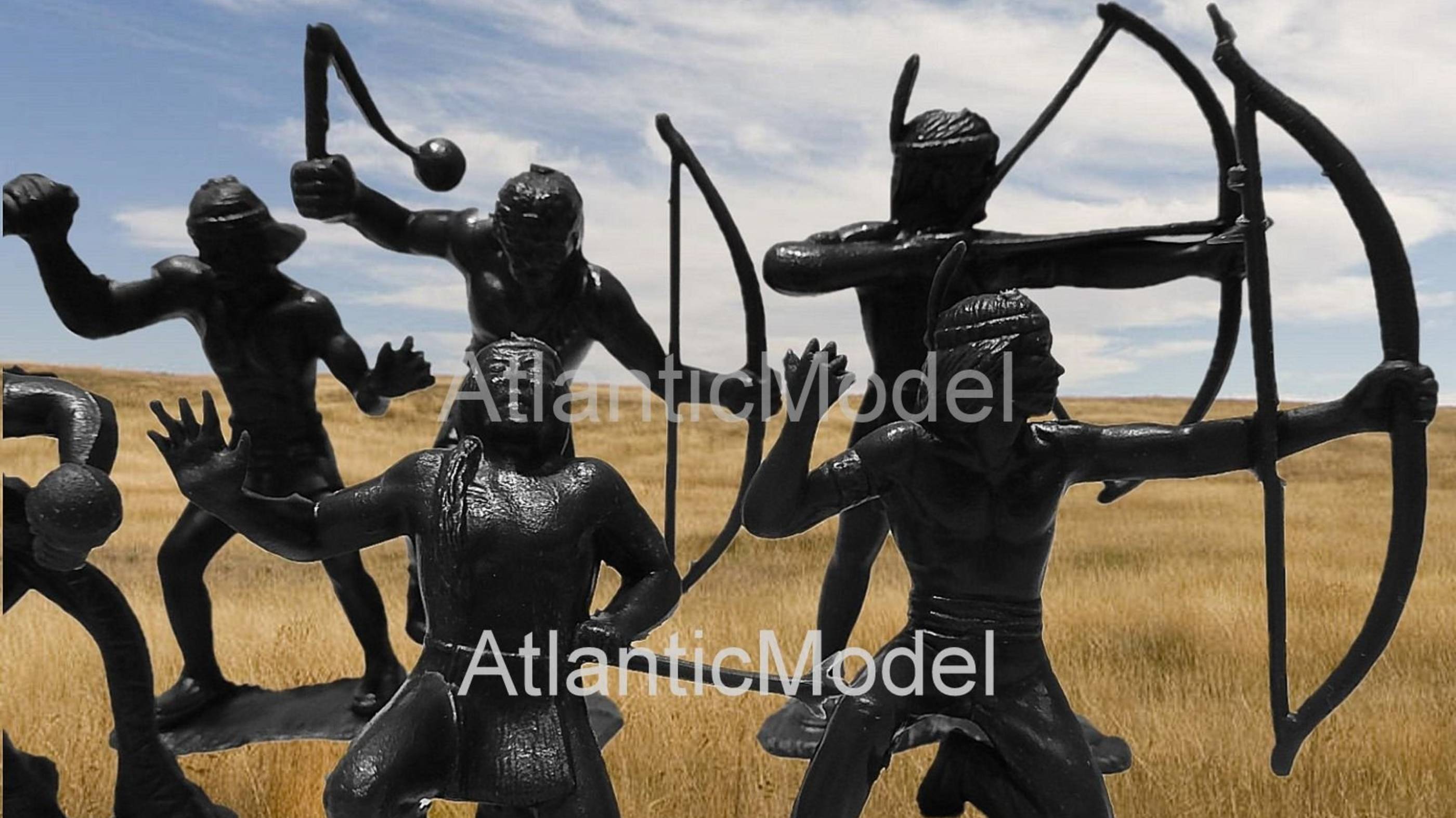 солдатики Marx Индейцы 8 фигур 8 поз набор смотреть онлайн