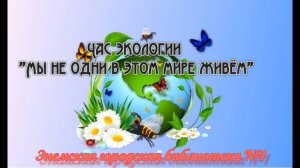 24 марта 2025 г. Час экологии «Мы не одни в этом мире живём». ЭГБ №1