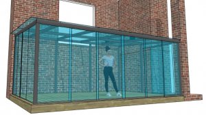 Эскизная модель террасного навеса. г. Зеленоградск. Вариант II