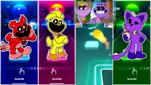 POPPY PLAYTIME 3: CraftyCorn VS CatNap VS BubbaBubbaphant VS KickenChicken in the Game TILES HOP