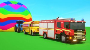 Пожарная машина, школьный автобус -  Детские песенки