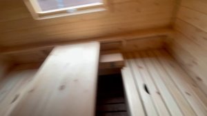 Баня бочка Квадро 2,5х5,5 на 3 отделения.
