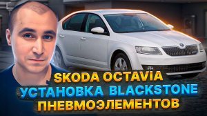 Skoda Octavia. Установка пневмоэлементов BlackStone