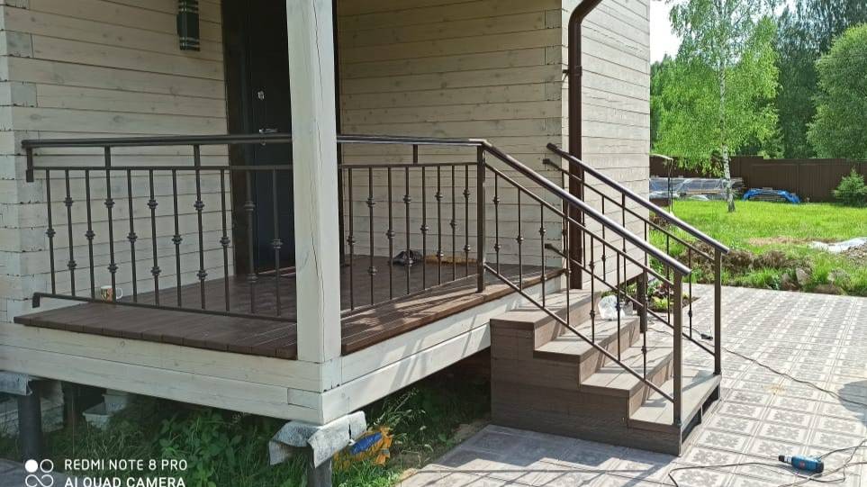 Уличная лестница и ограждение террасы смотреть онлайн