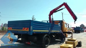 Бортовой автомобиль КАМАЗ 4308 с КМУ  Fassi F95