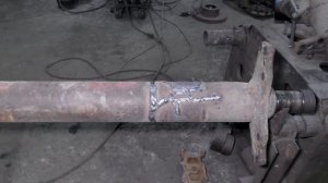 Ремонт трещин на оси Саф - восстановление сломанной оси Saf под стремянками - установка пули в ось