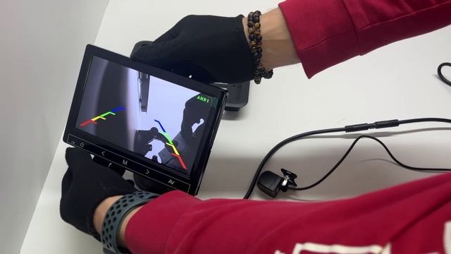 2х канальный тоненький AHD монитор 7 дюймов смотреть онлайн