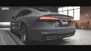 Управляемая выхлопная система RES-EXHAUST для AUDI A7 C8 3.0T (4WD) 2019+ (нерж)