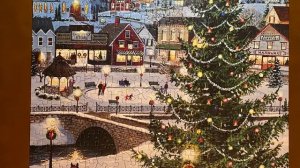 COBBLE HILL VILLAGE TREE PUZZLE TIMELAPSE AND REVIEW | day 10 of 12 days of puzzles |