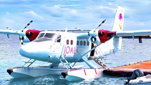 Maldives Seaplane Flight 4K, Luxury Resort "JOALI" Private Seaplane Transfer (4K Travel Video)