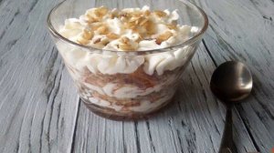 Десерт из творога и овсяных хлопьев