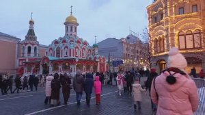 Праздник на Красной площади зимой