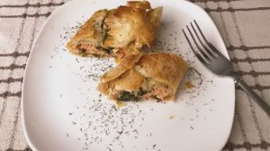 Слоеный ПИРОГ С ФОРЕЛЬЮ. Очень простой и быстрый рецепт!