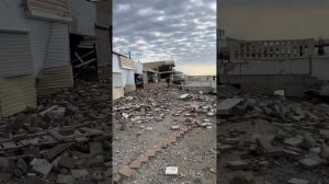 Пляж в Лоо, последствие сильнейшего шторма