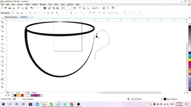 coffee logo design In corel draw 2022