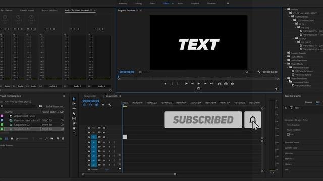 MOTION Blur TEXT ANIMATION In Premiere Pro