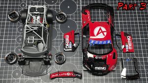 MENG 1/24 Audi R8 LMS GT3 EVO2 (CS-009) Часть 3