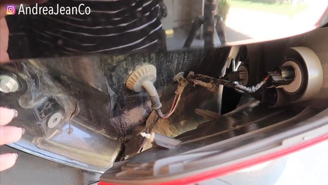 How to Change a BRAKE LIGHT BULB!!! Honda Odyssey FAST  EASY  Andrea Jean Cleaning