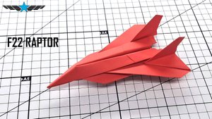 Как сделать истребитель F-22 Раптор из бумаги формата A4  легко и круто!